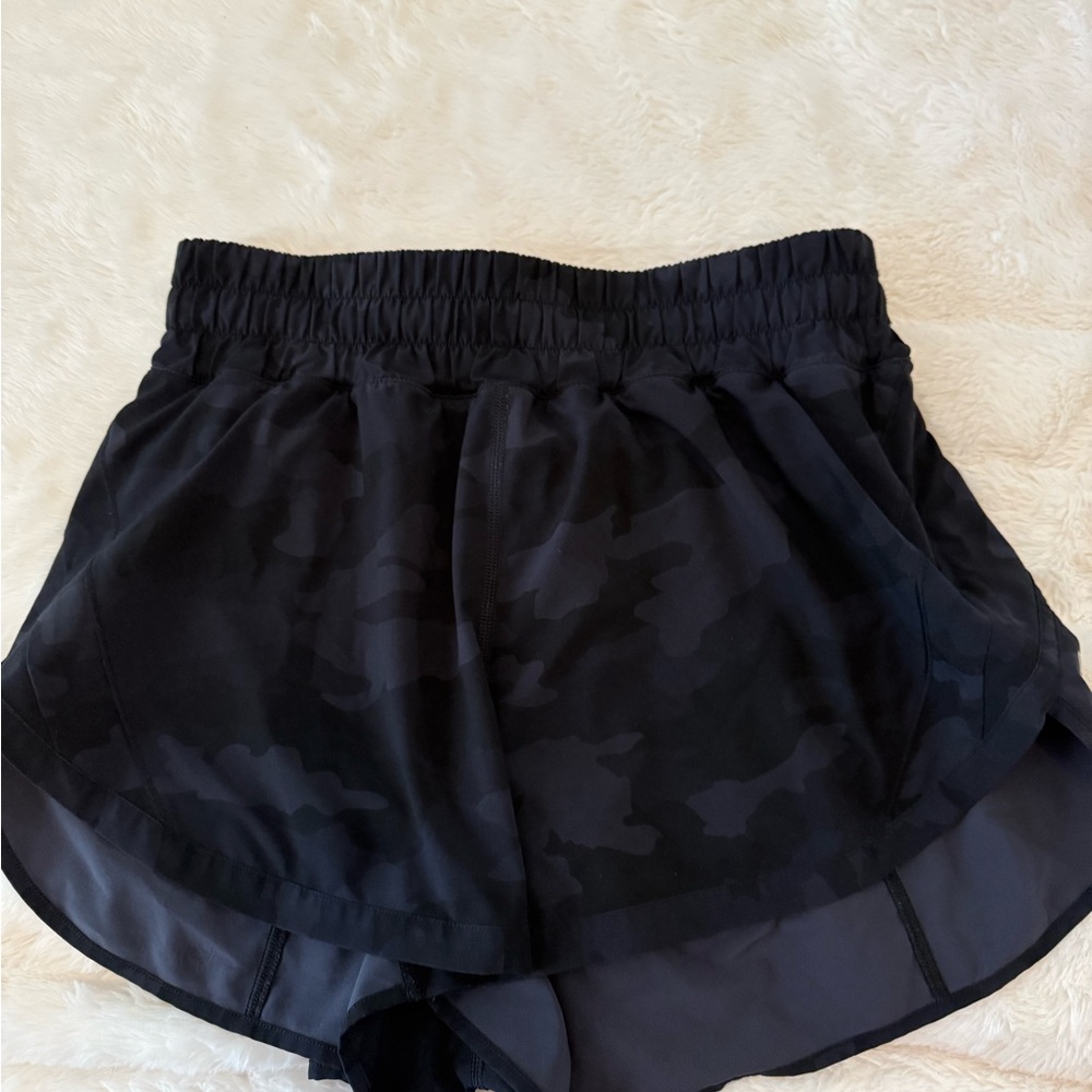 lululemon athletica Black Camo Athletic Shorts